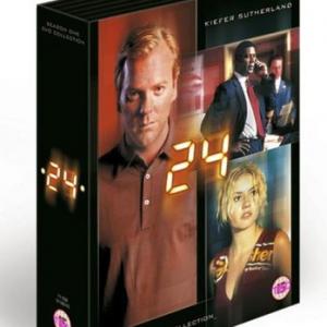 Kiefer Sutherland, Elisha Cuthbert and Dennis Haysbert in 24 (2001)