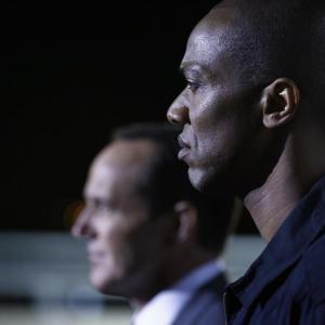 Still of Clark Gregg and J August Richards in Agents of SHIELD 2013
