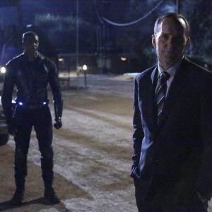 Still of Clark Gregg and J August Richards in Agents of SHIELD 2013