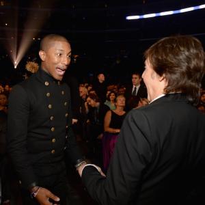 Paul McCartney and Pharrell Williams at event of The 57th Annual Grammy Awards (2015)