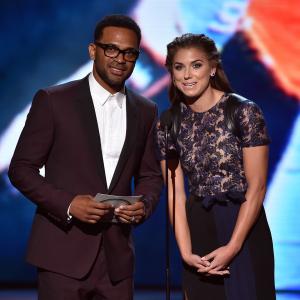Mike Epps and Alex Morgan