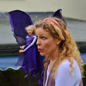 As Della the puppeteer in Bargus Films Metatron filmed on location in Bruton Somerset UK 2015