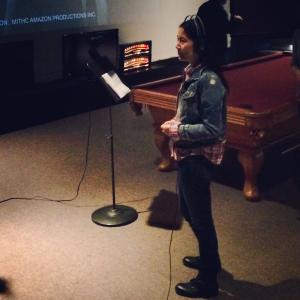 Fiona Fu in ADR session for Man in the High Castle(2015)