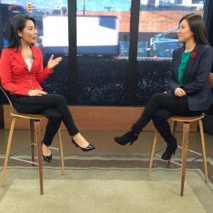 Fiona Fu was interviewed by OMNI TV host Tina Song2015