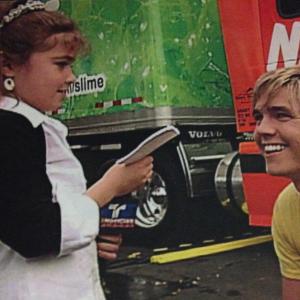 Interviewing singer Jesse McCartney at the kickoff of Nickelodeon's Slime Across America tour at the Nick Hotel on February 26th, 2007.