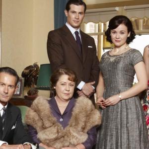 The Bligh Family from A Place to Call Home. Brett Climo as George Bligh, Noni Hazlehurst as Elizabeth Bligh, David Berry as James Bligh, Arianwen Parkes-Lockwood as Olivia Bligh, and Abby Earl as Anna Bligh.