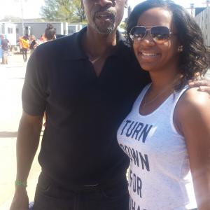Don Cheadle and Brittney A Thomas at The Global Citizen Earth Day Festival 2015