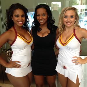 Brittney A Thomas at The Washington Redskin Cheerleaders Calendar Release Party 2014