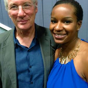 Richard Gere and Brittney A Thomas at Time Out of Mind movie screening 2015