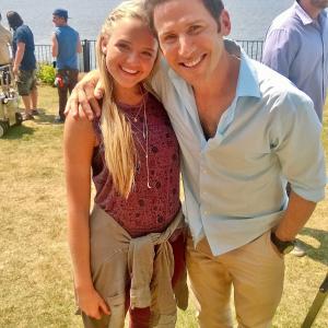 On the set of Royal Pains with Mark Feuerstein