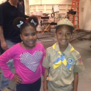 On Set of KC Undercover with Trintee Stokes JUDY