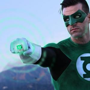 Brandon portraying Green Lantern in Episode 9 or Real Heroes