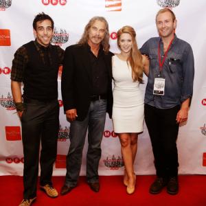 Clayton on the red carpet at the Manhattan Film Festival 2013 with the fellow cast members of The Guide