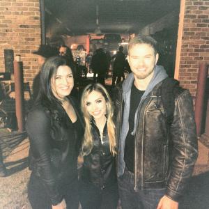 Nicole Victoria Gomez On set of Extraction with Kellan Lutz and Gina Carano