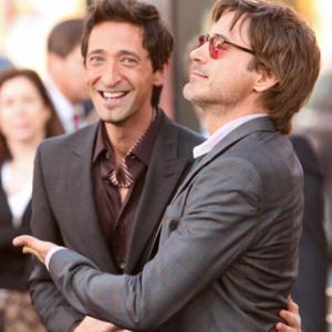 Robert Downey Jr and Adrien Brody at event of Splice 2009