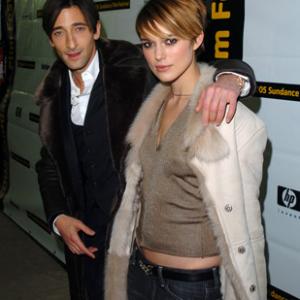 Adrien Brody and Keira Knightley at event of The Jacket 2005