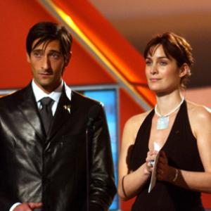 Adrien Brody and Carrie-Anne Moss