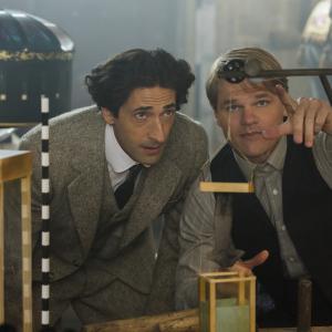 Still of Adrien Brody and Evan Jones in Houdini (2014)