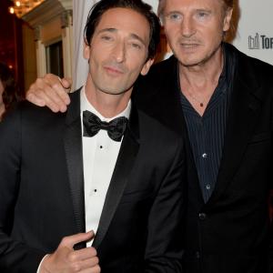 Liam Neeson and Adrien Brody at event of Trecias zmogus 2013