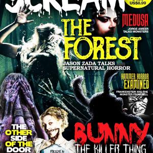 Jorge Ameers Medusa on the cover of Scream The Horror Magazine issue 35 Worldwide newsstand release date March 7 2016 FebruaryMarch issue