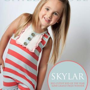Skylar voted Child Model Magazines Cutest Kid of the Year 2013