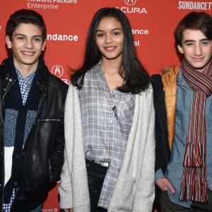 Madison Wright, Theo Taplitz and Michael Barbieri at event of Little Men (2016)