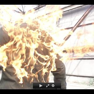 adam richards on fire for Super Slow Motion video