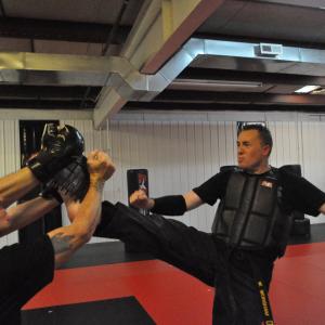 Axe Kick Board Break at ATA Martial Arts of Springfied Fight Night