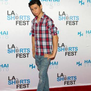Daniel Rovira at LA Shorts Fest for his fim 