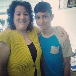 Daniel Rovira with his agent Jackie Lewis at LB Talent Agency