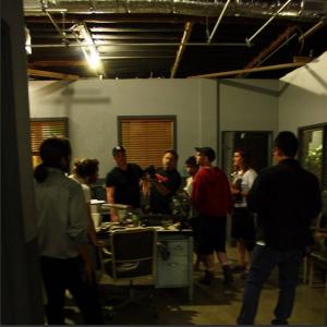 Cast and crew of the film Imagination of Young on set.