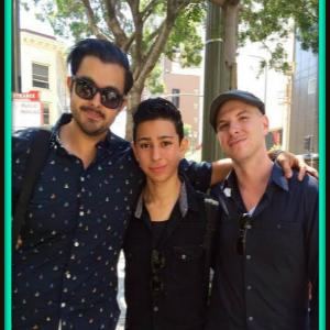 Daniel Rovira with Director Vincent Sabella And CoProducer Joe Molina Imagination Of Young 2015