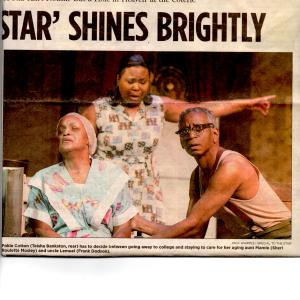 A scene from A Star Aint Nothin But A Hole in Heaven by Judi Ann Mason Directed by Jeff Church at The Coterie Theatre Kansas City Missouri