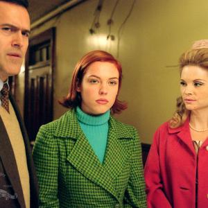 Still of Agnes Bruckner Bruce Campbell and Emma Campbell in The Woods 2006