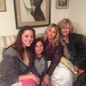 On the set of The Ghost of Alice Flagg with Lexi Giovagnoli, Cameron Richardson, and Catherine Hicks.