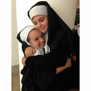 Ruby Jay played the lovable Sister Sophia in the Sound of Music. Here she is with Mother Abbess.