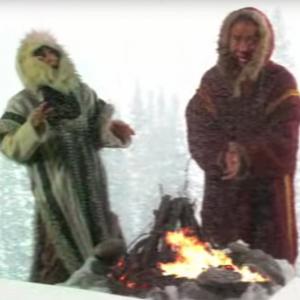 Kija Manhare and Peter Lam as Eskimos in Captain Planet 4  Funny or Die