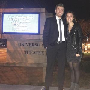 Steven Crocker and Christy Stevens at the Fall 2015 ODU Student Film Showcase