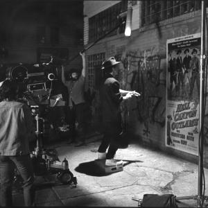 BRUCE MACWILLIAMS Directs Feature Film, REAL COWBOY in South Bronx, NYC (On left in White)