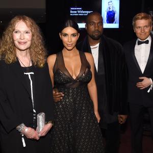 Mia Farrow Kanye West Kim Kardashian West and Ronan Farrow