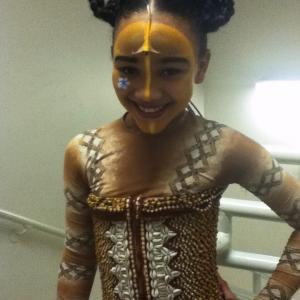Lauryn Kennedy Hardy as Young Nala in Disneys Lion King Production