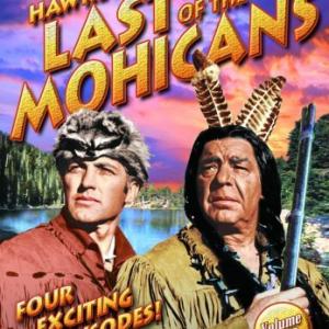 Lon Chaney Jr and John Hart in Hawkeye and the Last of the Mohicans 1957