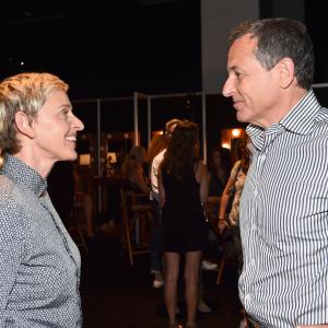 Ellen DeGeneres and Robert Iger at event of Finding Dory (2016)