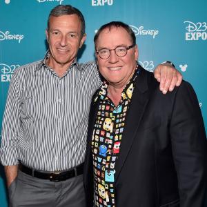 John Lasseter and Robert Iger