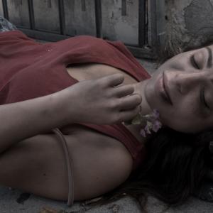 Beaten up homeless girl in Change The World short film
