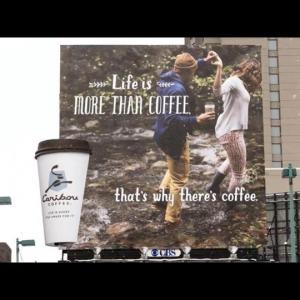 Caribou Coffee Billboard. @ First Ave. & 7th entry in Minneapolis, MN.