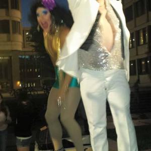 me doing a disco show boston city hall plazza 2015