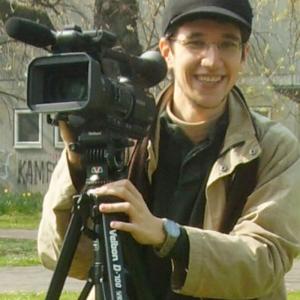Alexander Tuschinski while filming Menschenliebe