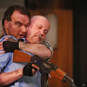 Raresh DiMofte with Michael Kopsa in Blasted by Sarah Kane, directed by Richard Wolfe, 2015 Raresh DiMofte and Michael Kopsa were both nominated for Outstanding Performances