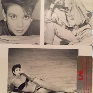 An early modeling comp card featuring Jodie Representing Le Mannequin Models Palm Beach Florida